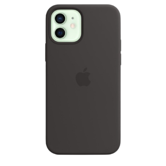 Чохол Apple silicone case with MagSafe для iPhone 12/12 Pro (Original Quality) Black